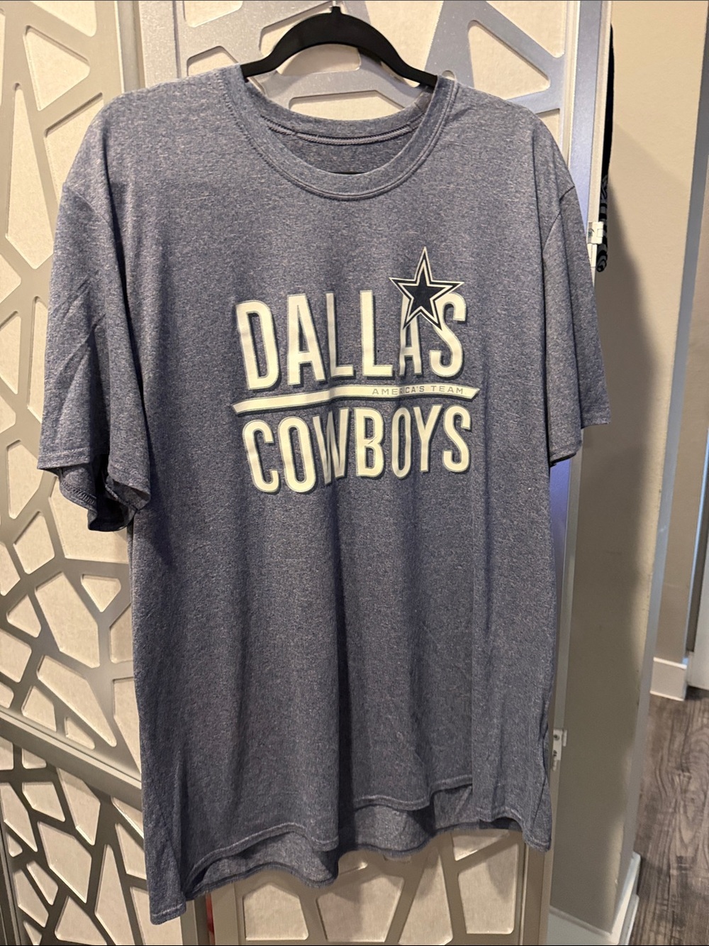 NFL Dallas Cowboys Navy Heather Short Sleeve Graphic Tee